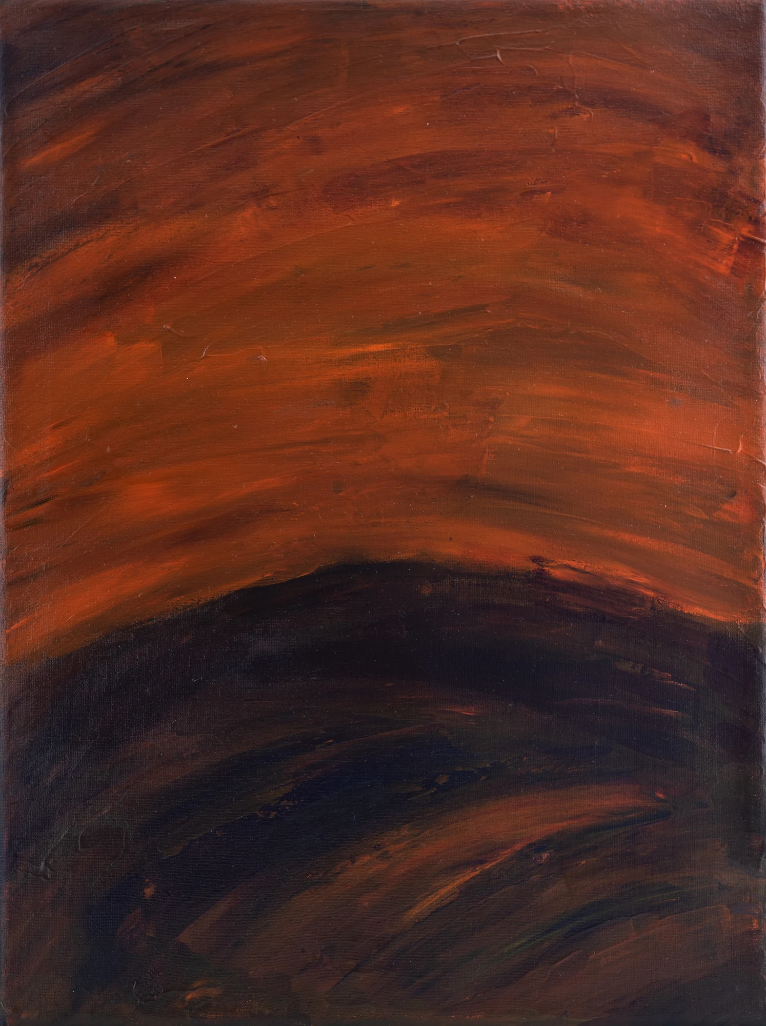 Atardecer, pintura de Agustín Adet